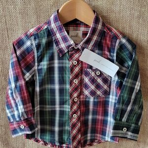 PEEK Plaid Shirt 12-18 month